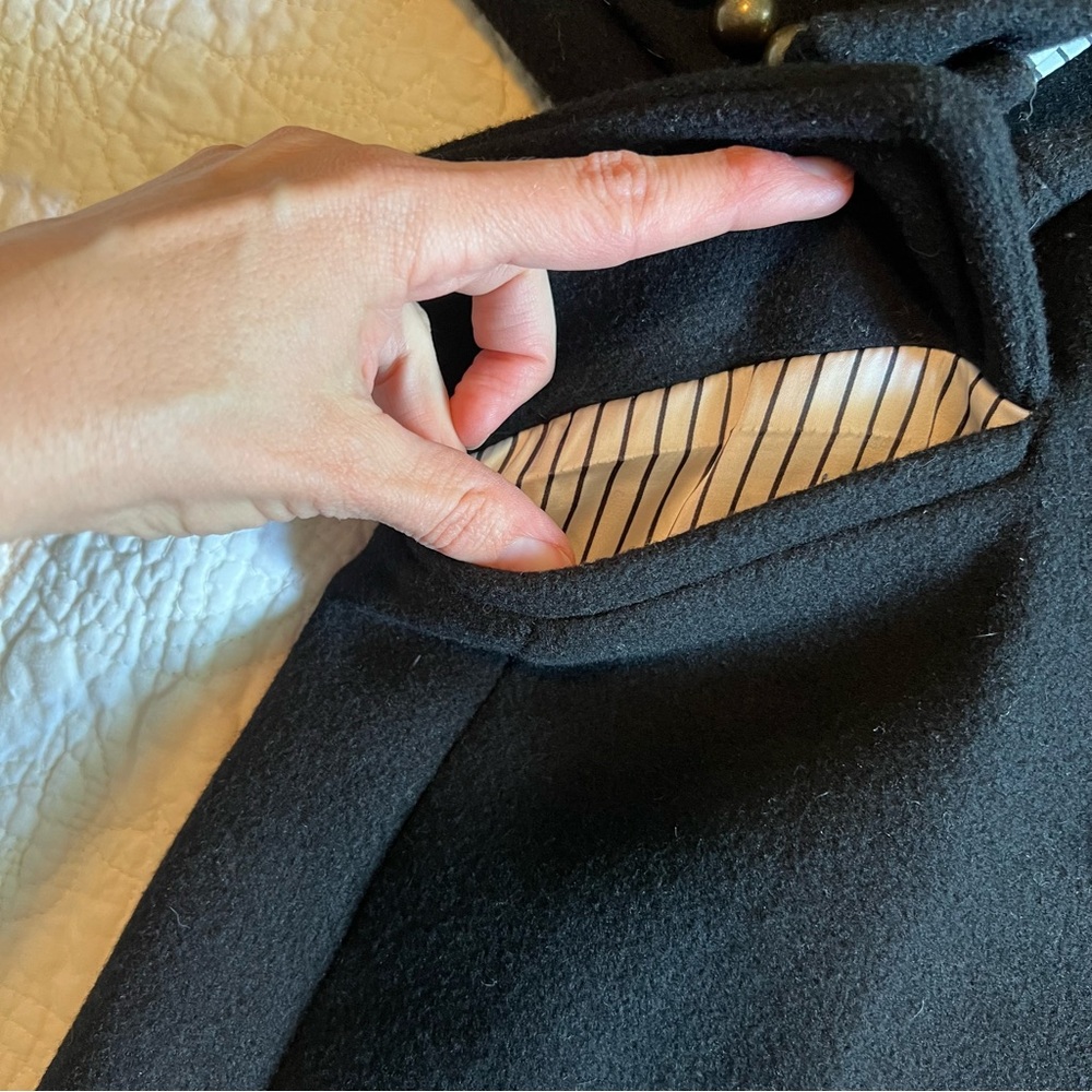Nili Lotan Black Pea Coat - Picture 5 of 15